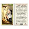 Novena to Saint Rita Laminated Prayer Cards - Pack of