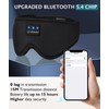 Bluetooth 5.4 3D Sleep Mask, Dual Sides Breathable Sleep Headphones,