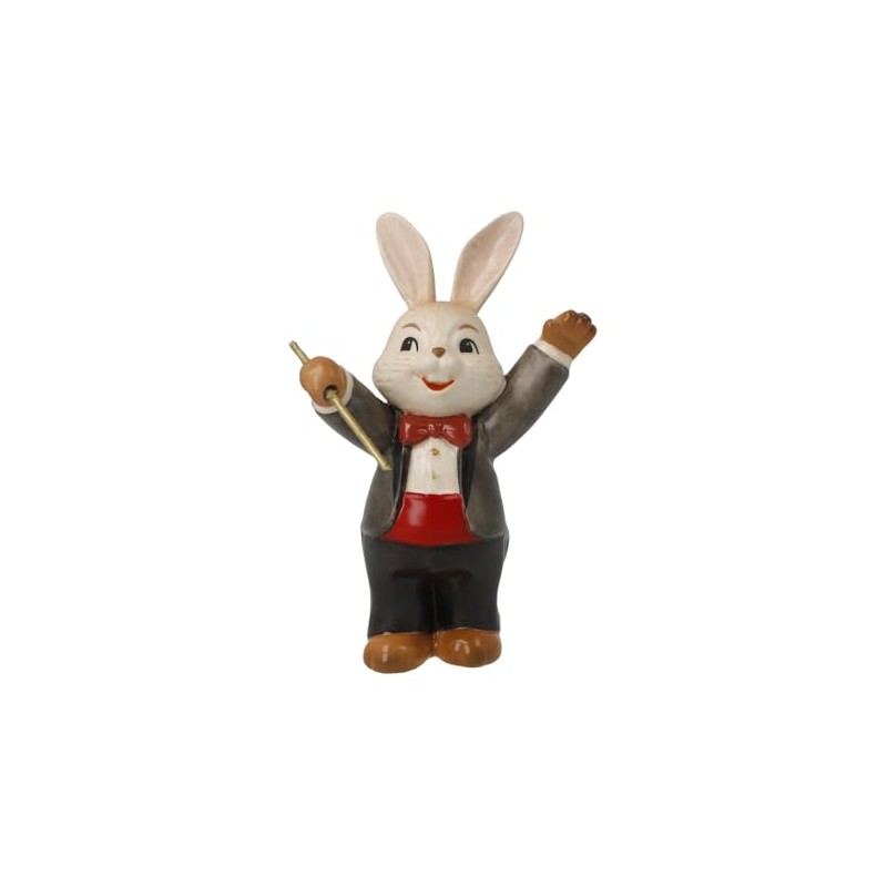Goebel Bunny Figurine Rabbit Ingenious Conductor Easter