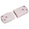 3 Pin In-line Connector, White