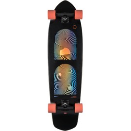 Globe Blaze XL Complete Skateboard,Black/Orange,36.25" L x 9.75" W - 21.5" WB