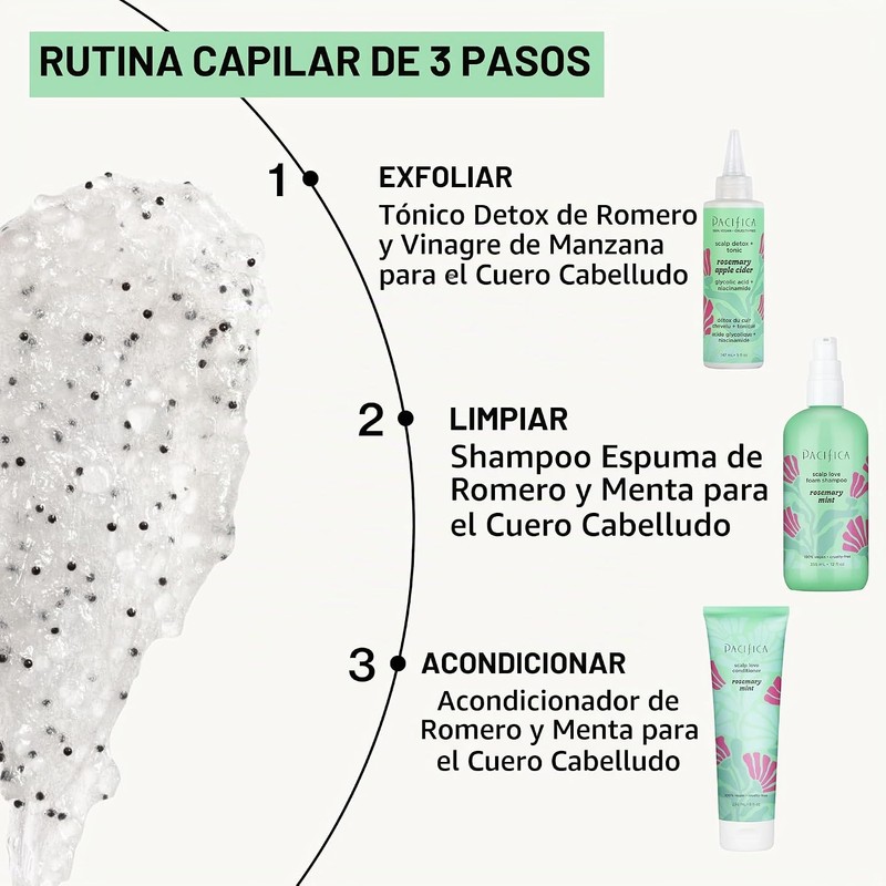 Pacifica Exfoliante Para Piel Cabelludo Desintoxicante Romero