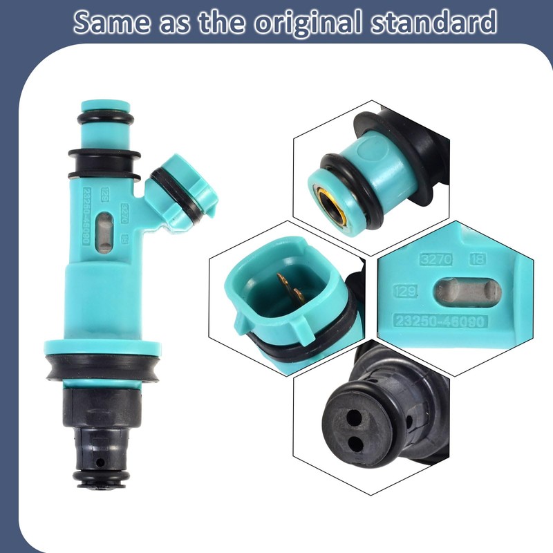 23250-46090 2JZ-GE 3.0L Fuel Injectors,Compatible with/Lexus 3.0 IS300 GS300 SC300