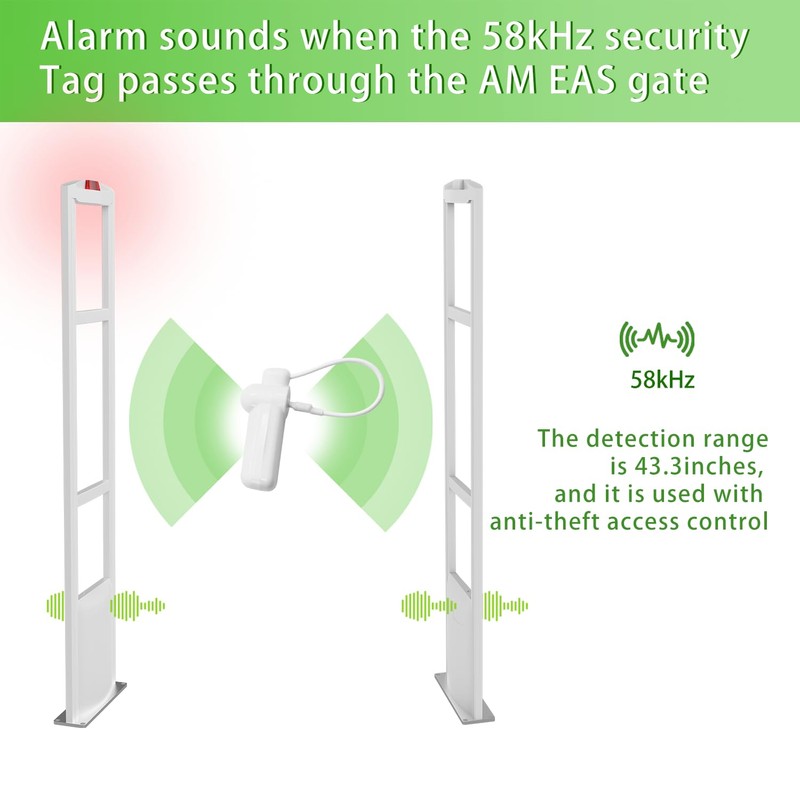 Security Tags with Lanyard, 100pcs Hard Tags Reusable Clothing Tag