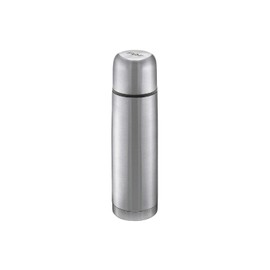 reer Pure Stainless Steel Insulated Bottle 700ml - Small, Handy, Ideal for Baby, with Integrated Cup, Silver