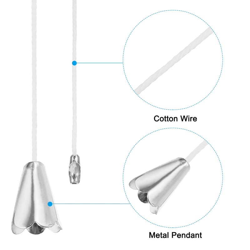 PATIKIL 1.5M 4.9ft Ceiling Pull Chain, 8 Pcs Pulls String