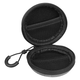 Geekria Shield Headphones Case Compatible with Soundcore Sleep A10/A20 Wireless Bluetooth Earbuds Case, Replacement Hard Shell Travel Carrying Bag with Cable Storage (Grey)