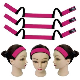 3 bandas elásticas para pelucas, sin dolor, para sujetar las orejas, con borde para que queden bien sujetas, ajustables para sujetar el cabello y evit