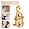 Loving Pair of Elephant Decor Small Gold Elephant Statues for