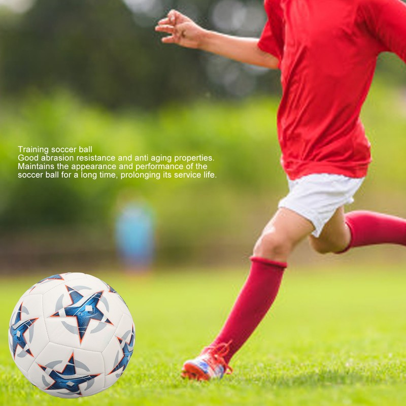 PU Leather Soccer Balls Size 5 High Resilience Abrasion Resistance