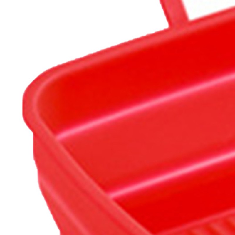 Silicone Baking Pan Foldable Fryer Pot Heighten Edge Dual Handle