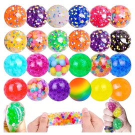 ZQSFPK 15 PCS Mini Stress Balls, Squishy Stress Balls for Adults & Kids, Sensory Fidget Toys, Soft Stress Relief Balls for Office Work, Hand Flexibility Exercise, Squishies for Stress Reduce.
