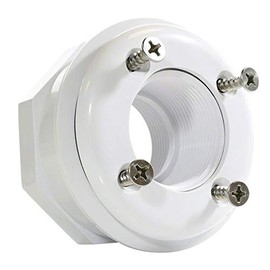 ATIE 1.5" Complete Vinyl Pool Inlet Outlet Fitting SP1408 with 4 Stainless Steel Screws Replacement for Hayward SP1408 Inlet Return Wall Fitting (1 Pack)