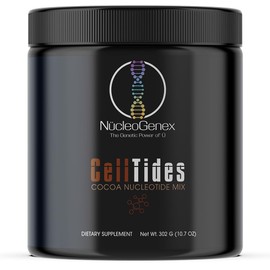 Nucleogenex - CellTides Cocoa Flavor - Nucleotide-Based Nutritional Supplement for Enhanced Cellular Health - Supports Digestive Health, Nutrient Absorption, and Microflora Growth - Net Wt. 302g