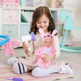 Baby Doll Clothes for 14-18 inch Baby Dolls, Doll Clothes Outfits for 35-43cm New Born Baby Dolls for Kids Birthday Christmas Holiday(Not Include Doll)