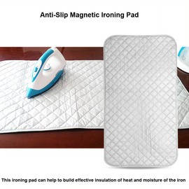 Ironing Blanket, Foldable Anti-Slip Premium Cotton Magnetic Ironing Mat Blanket Washer Dryer Heat Resistant Laundry Pad