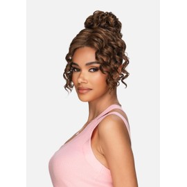Vivica A. Fox LBPB-DIMPLE, Bang & Bun, Quick and Easy Lace, Ponytail Bun and Lace Bangs, Color FS4/30