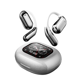 Wireless Open Ear Earbuds 70hrs Bluetooth 5.4 Ear buds Sport, Multi-functional Headphones 2025 New Intelligent Touch Screen Ultra Comfy Over Ear Earbuds with Earhooks, IPX5 Waterproof for Exercise