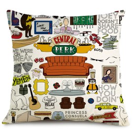 OUz Funny TV Show Fans Lovers Merchandis Throw Pillow Cover, Merch Gifts for Women Man Girls Birthday Pillowcase,Home Bedroom Living Room Decor, 18 x 18Inch(8Y401)