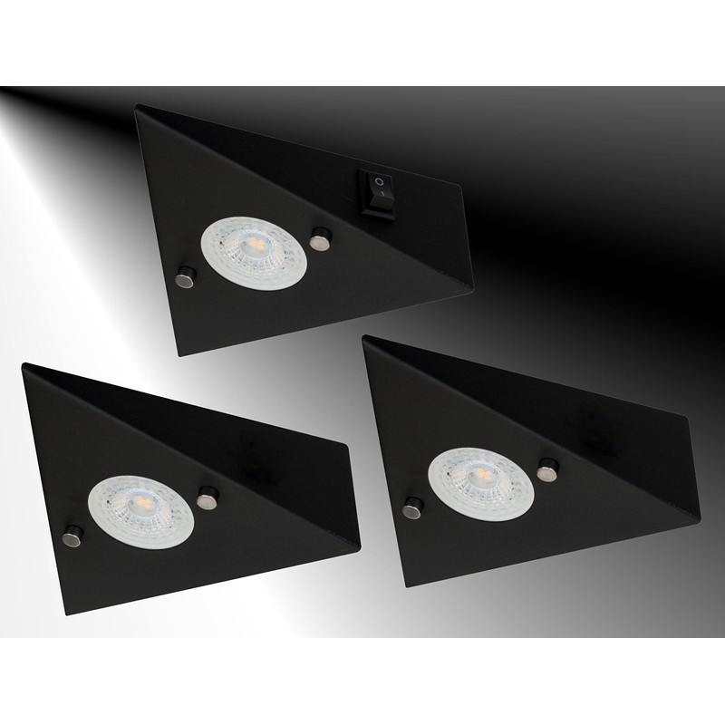 Trango Cook 6740-35 Under-Unit Light in Matt Black Recessed Spotlight