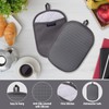 Hovico 2PCS Silicone Pot Holders, Oven Mitts Heat Resistant Hot