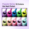 MTSSII 12PCS Gel Nail Polish + Diamond Nail Polish Set