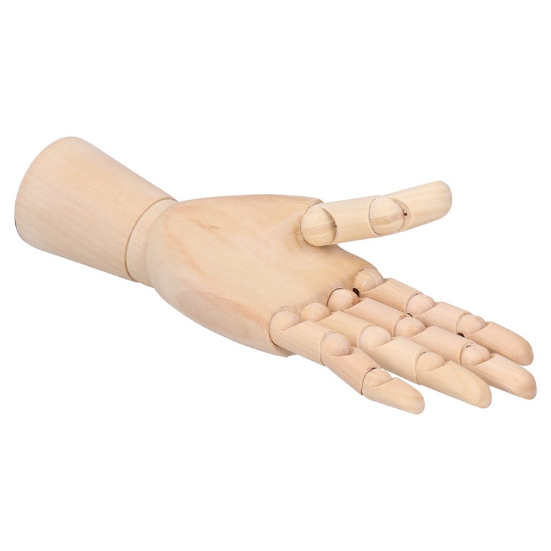 Wooden Hand Model Art Joint Puppet Decoration Artist Drawing Wood