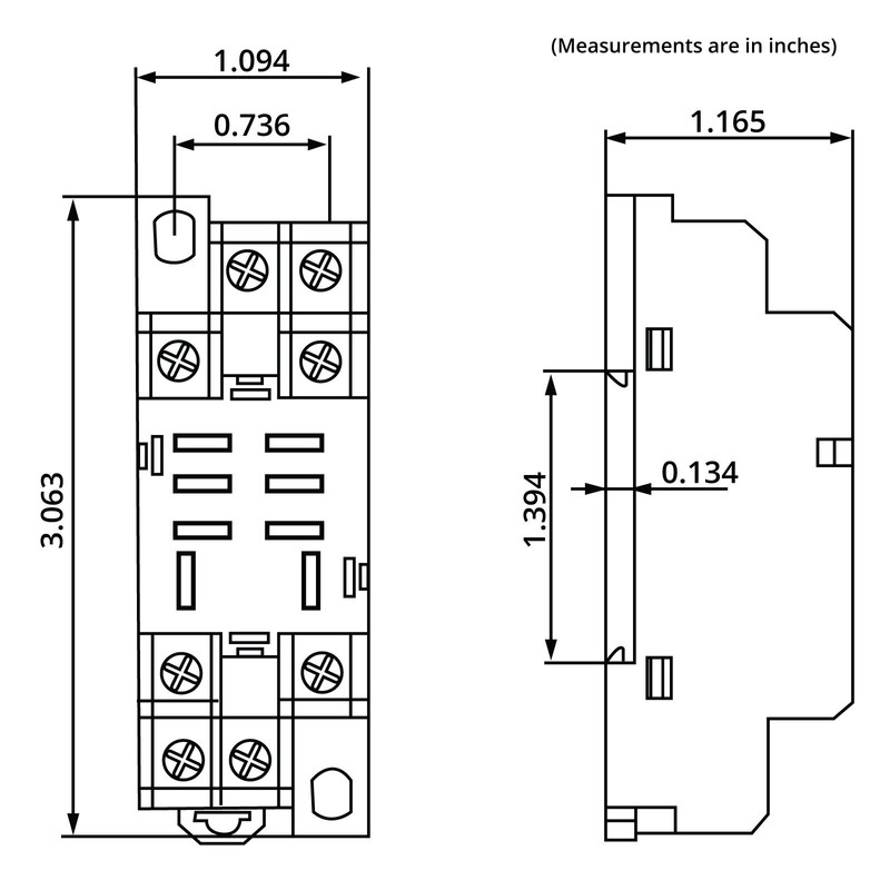 2X TEMCo Industrial Ice Cube Plug-in Relay General Purpose 24