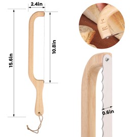 Morapin Bread Knife, 15.6-inch Serrated Slicer, Premium Stainless Steel, Right Hand