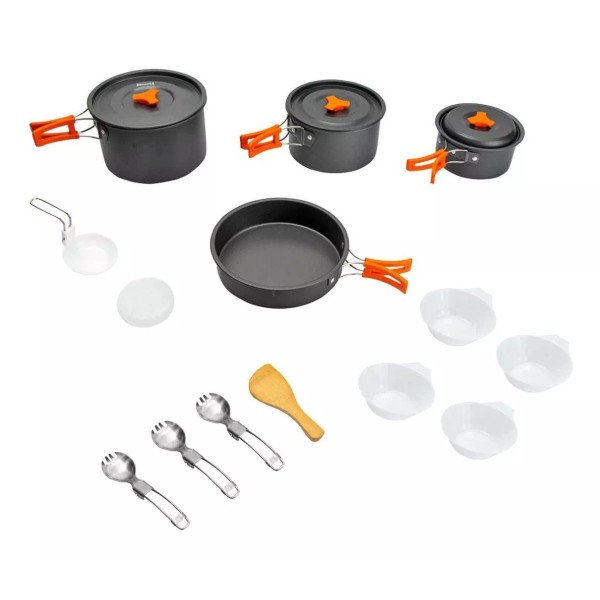 Mendoza Kit De Utensilios De Cocina Para Camping - Mc-033