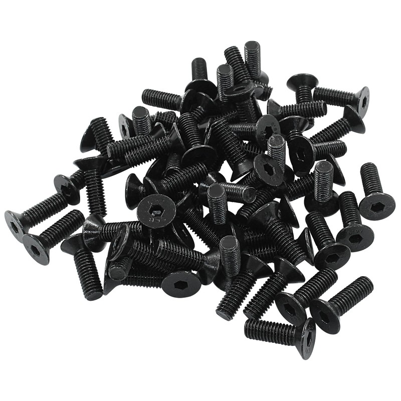 Dijedev M5-0.8 x 16mm Flat Head Socket Cap Screws, 10.9