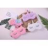 Forlady unicorn sleeping mask, plush cartoon mask for children and