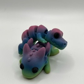 Cute Fidget Animals Decoration Gift Ornaments Mini Pocket statue figurine fidget toy mini pack print figurine animal figurine home decor Realistic 3D desk figure Articulated - Color: 5 Pack