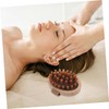 Beavorty 2pcs Wooden Scalp Massager Brush Handheld Acupoint Massage Tool