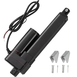 4 Inch Stroke Linear Actuator 12V Heavy Duty 440lbs/2000N IP65 Waterproof Electric Actuator Speed 0.31"/sec with Mounting Brackets