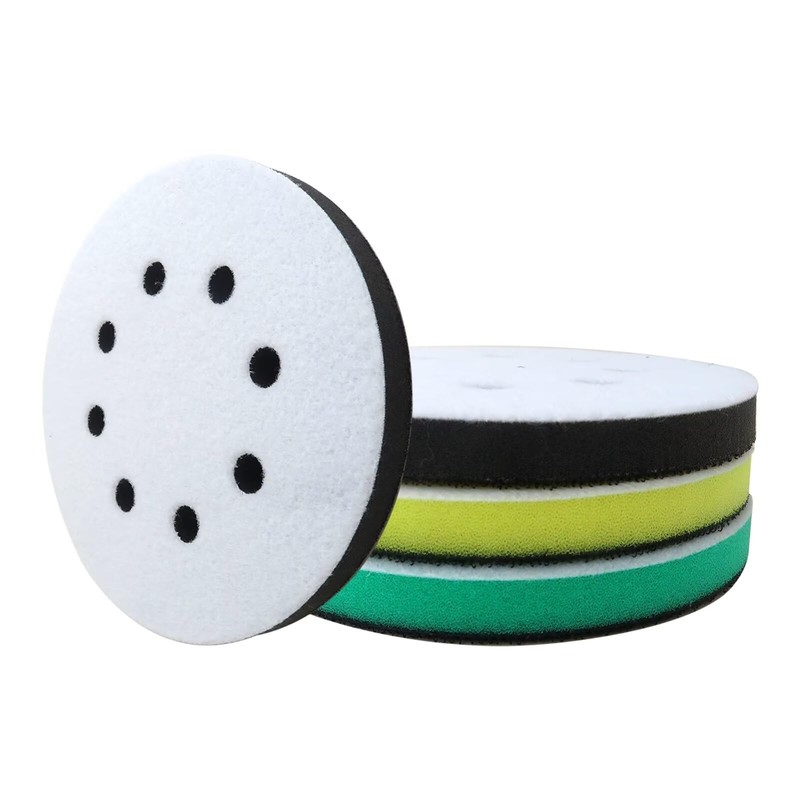 Upgraded Foam Sand Pads Kit, Orbital Sander Interface Pads Hook