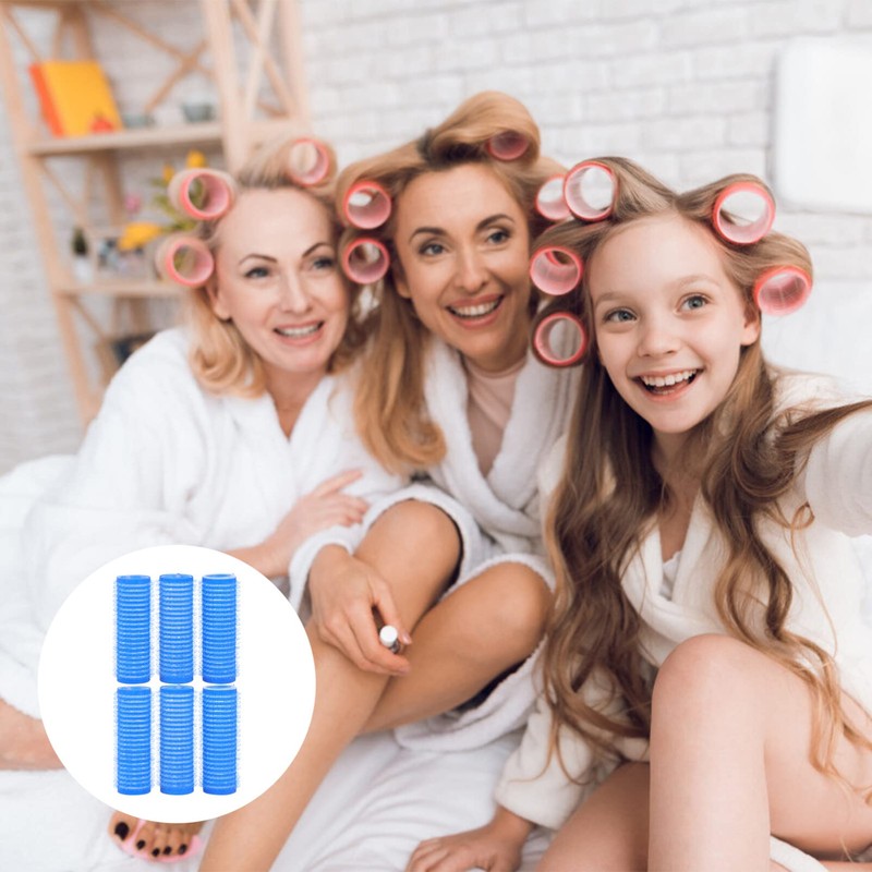 FOMIYES Hair Rollers, Self Grip Hair Roller, 6Pcs Curlers Salon