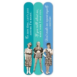 to Save Time 3-Pack Funny Vintage Style Emery Boards SME16