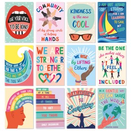 Sweetzer & Orange Inspirational Notebook Set. 12 Journal Notebooks for Women and Kids. 3.5 x 5” Growth Mindset Stocking Stuffers for Kids, Teacher Supplies for Classroom, Bible Journaling Supplies
