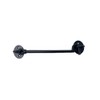ZEROplus 203mm Cast Iron Black Japanned Cabin Hook, Latch Catch,