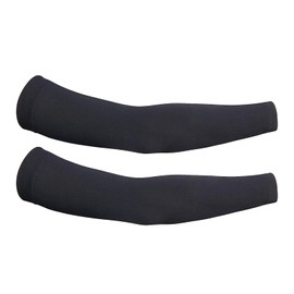 CINECE Arm Cover, Cold Sensitive Effect, Sweat Absorbent, Quick Drying, Anti-slip, UV Protection, Sunscreen Cover, UV Protection, For Sports Activities, NO LOGO BLACK
