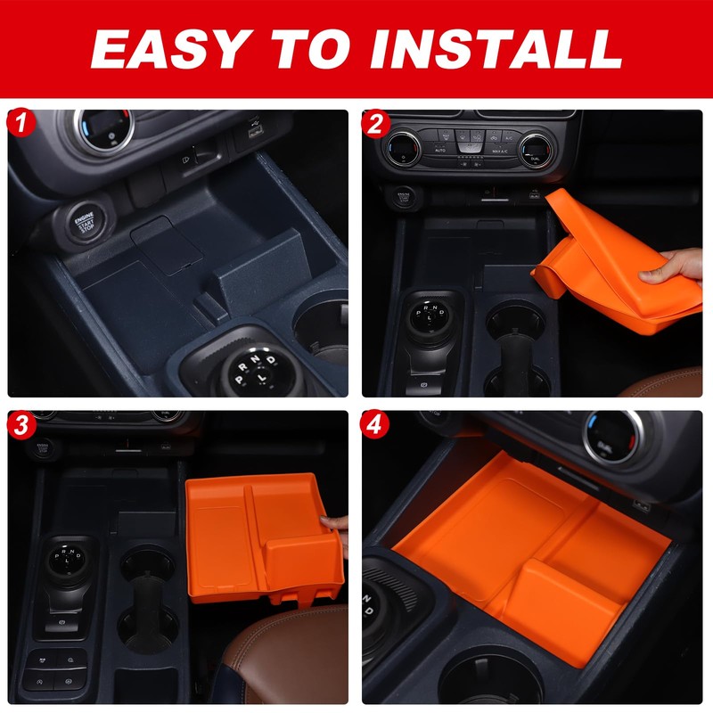 TOYCIDFG Center Console Organizer Phone Holder Tray Insert for Ford