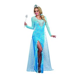 Dreamgirl Women's Sexy Scandinavian Fairytale Princess Costume, Ice Queen, Blue, X-Large
