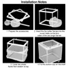 Aquarium Breeding Boxes,CHENKEE 3 pcs Fish Breeder Net Fry Hatchery
