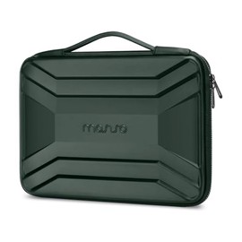 MOSISO 15-16 inch Laptop Hard Case, 15.6 inch Waterproof Shockproof Computer Bag Compatible with MacBook HP Dell, Symmetrical Trapezoid EVA Carrying Laptop Sleeve Hard Shell with Handle, Emerald Green