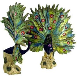 Barjan 1256437 Peacock with Open Tail Fan - This One is Tame