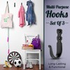 Decorative Wall Mounted Basic Hooks Wrought Iron Hooks For Kitchen