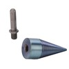 Firewood Split Drill Bit Square Shank BluePlated Screw Cone Head