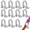 M5 Shackles Stainless Steel Pack of 12 304 D Ring