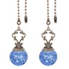 PATIKIL Ceiling Fan Pull Chain, 2 Pack 12" Decorative Ball